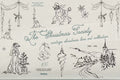 The Christmas Society: Line art