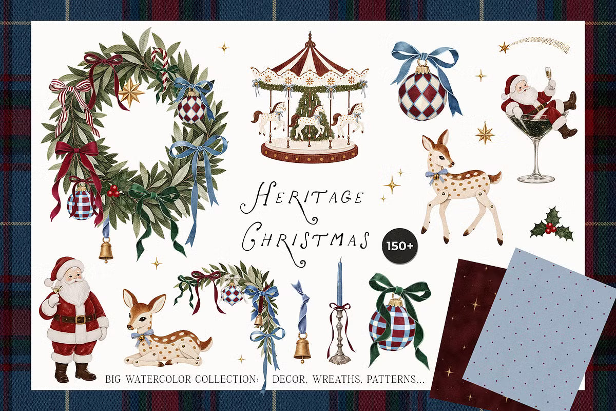 Watercolor Heritage Christmas